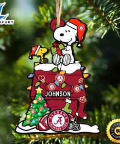 Alabama Crimson Tide Snoopy Christmas…