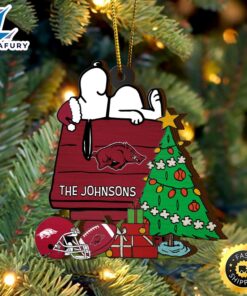 Arkansas Razorbacks Snoopy Christmas NCAA…