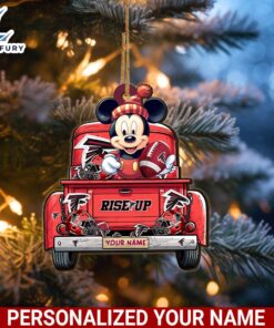 Atlanta Falcons Mickey Mouse Ornament Personalized Your Name Sport Home Decor