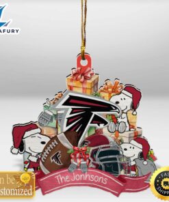 Atlanta Falcons Snoopy Christmas Personalized…