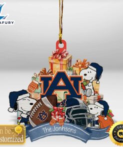 Auburn Tigers Snoopy Christmas Personalized…