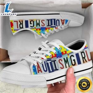 Autism Awareness Day Autism Girl Converse Sneakers Low Top Shoes
