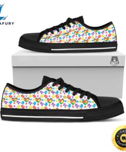 Autism Awareness Print Pattern Black…