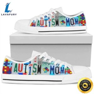 Autism Mom Low Top Shoes…