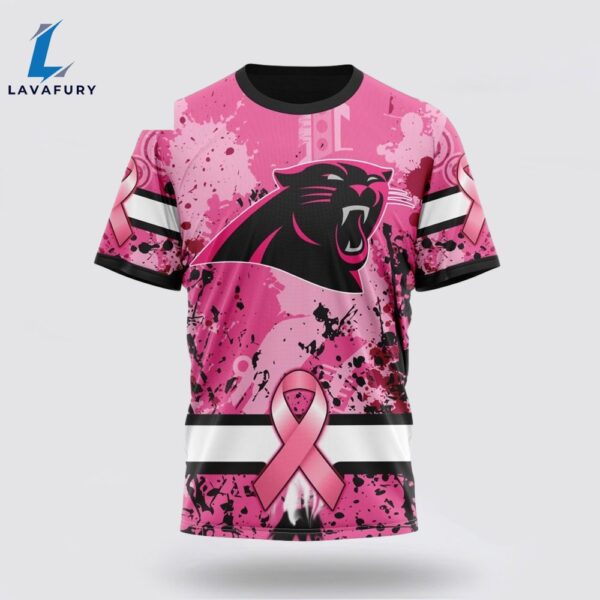 BEST NFL Carolina Panthers, Specialized Design I Pink I Can! IN OCTOBER WE WEAR PINK BREAST CANCER 3D
