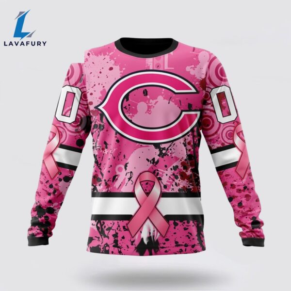 BEST NFL Chicago Bears, Specialized Design I Pink I Can! IN OCTOBER WE WEAR PINK BREAST CANCER 3D