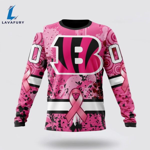 BEST NFL Cincinnati Bengals, Specialized Design I Pink I Can! IN OCTOBER WE WEAR PINK BREAST CANCER 3D