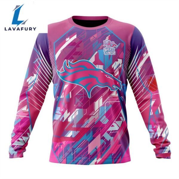 BEST NFL Denver Broncos, Specialized Design I Pink I Can! Fearless Again Breast Cancer 3D Hoodie Shirt
