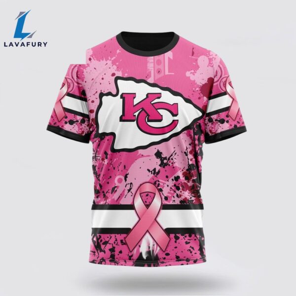 BEST NFL Kansas City Chiefs, Specialized Design I Pink I Can! IN OCTOBER WE WEAR PINK BREAST CANCER 3D
