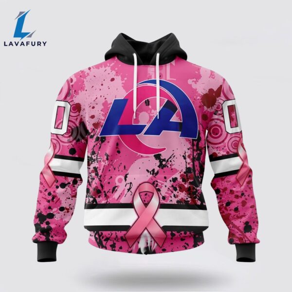 BEST NFL Los Angeles Rams, Specialized Design I Pink I Can! IN OCTOBER WE WEAR PINK BREAST CANCER 3D