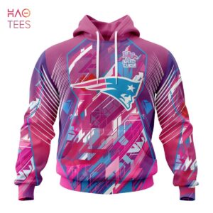 BEST NFL New England Patriots, Specialized Design I Pink I Can! Fearless Again Breast Cancer 3D Hoodie Shirt