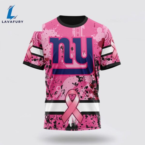 BEST NFL New York Giants, Specialized Design I Pink I Can! IN OCTOBER WE WEAR PINK BREAST CANCER 3D