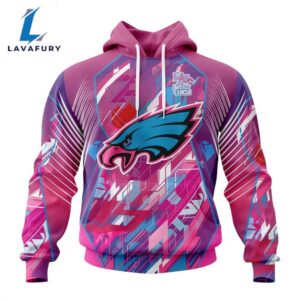 BEST NFL Philadelphia Eagles, Specialized Design I Pink I Can! Fearless Again Breast Cancer 3D Hoodie Shirt