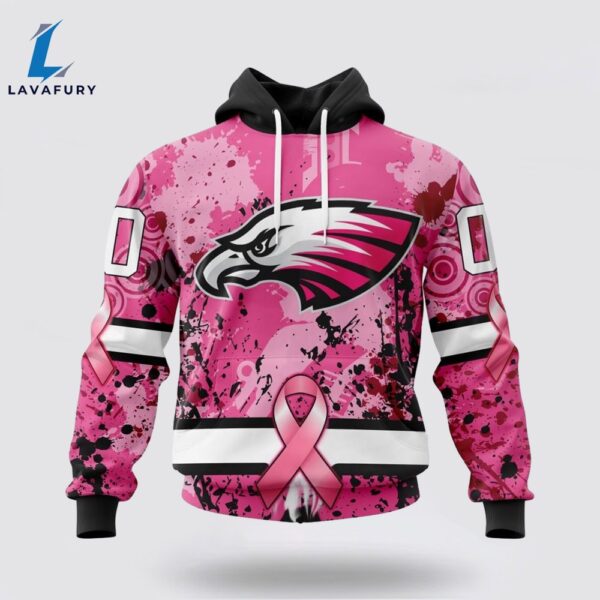 BEST NFL Philadelphia Eagles, Specialized Design I Pink I Can! IN OCTOBER WE WEAR PINK BREAST CANCER 3D
