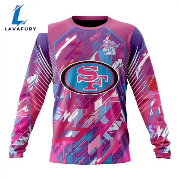 BEST NFL San Francisco 49ers, Specialized Design I Pink I Can! Fearless Again Breast Cancer 3D Hoodie Shirt