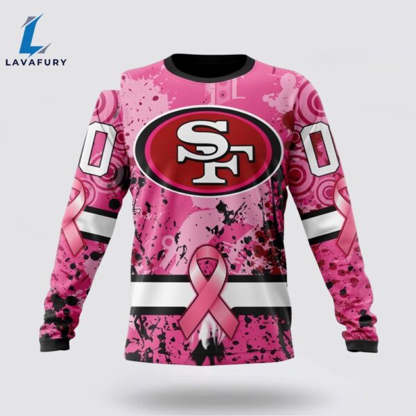 BEST NFL San Francisco 49ers, Specialized Design I Pink I Can! IN OCTOBER WE WEAR PINK BREAST CANCER 3D