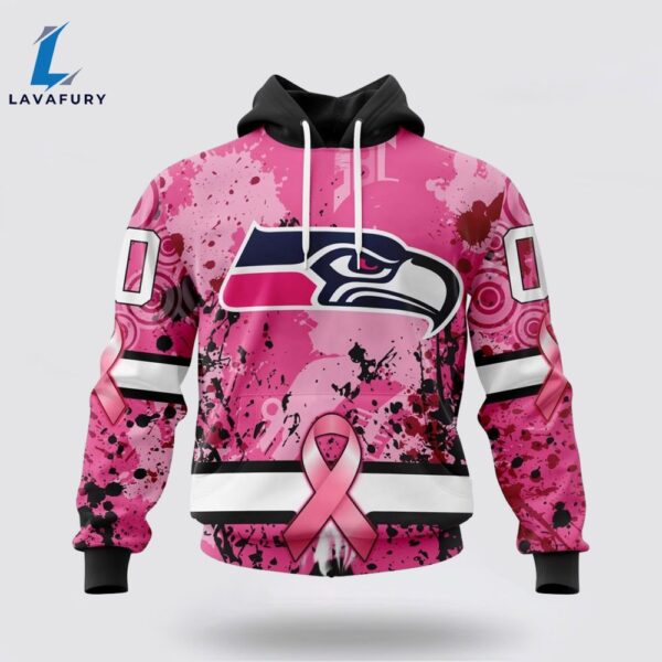 BEST NFL Seattle Seahawks, Specialized Design I Pink I Can! IN OCTOBER WE WEAR PINK BREAST CANCER 3D