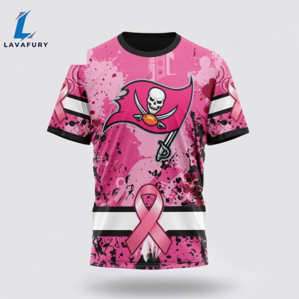 BEST NFL Tampa Bay Buccaneers, Specialized Design I Pink I Can! IN OCTOBER WE WEAR PINK BREAST CANCER 3D