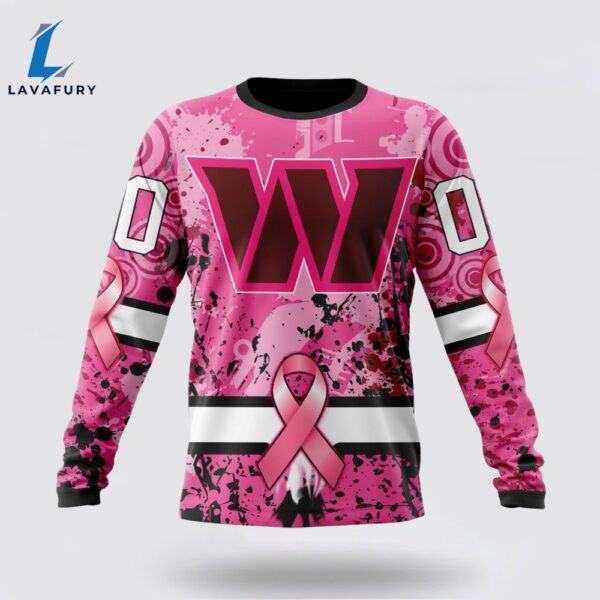 BEST NFL Washington Football Team, Specialized Design I Pink I Can! IN OCTOBER WE WEAR PINK BREAST CANCER 3D