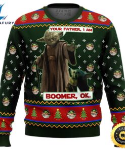 Baby Yoda Boomer Star Wars Ugly Christmas Sweater Sweater