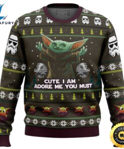Baby Yoda Cute Mandalorion Star Wars Ugly Christmas Sweater Sweater