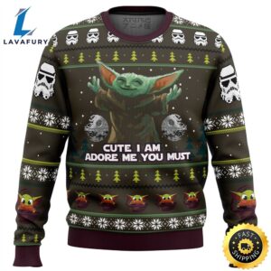 Baby Yoda Cute Mandalorion Star Wars Ugly Christmas Sweater Sweater