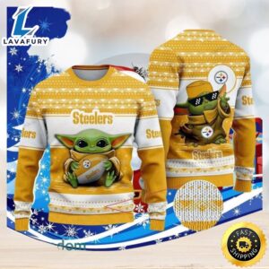 Baby Yoda Nfl Pittsburgh Steelers Ugly ChristmasSweater
