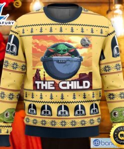 Baby Yoda the Child Mandalorion Star Wars Christmas Gift Ugly ChristmasSweater