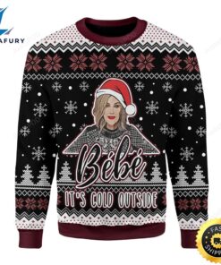 Bebe Its Cold Outside Moira Rose Christmas Ugly Sweater