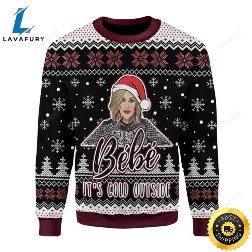 Bebe Its Cold Outside Moira Rose Christmas Ugly Sweater