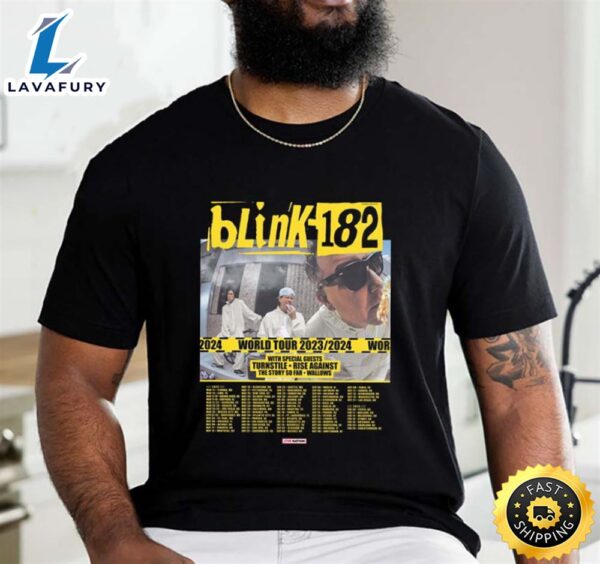 Blink 182 World Tour 2023 – 2024 T-Shirt