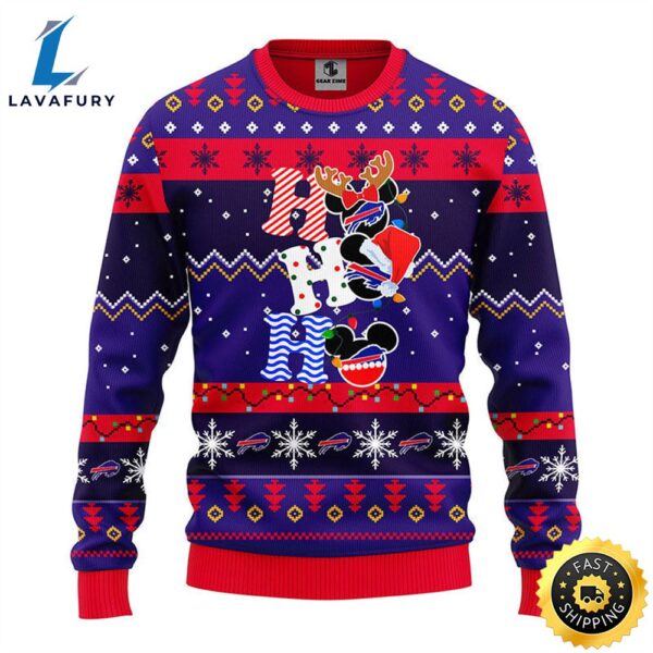 Buffalo Bills HoHoHo Mickey Ugly Christmas Sweater,