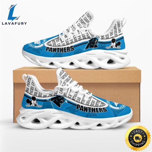 Carolina Panthers Mickey Mouse Max Soul Shoes