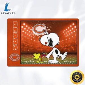 Chicago Bears Snoopy Outside Doormat