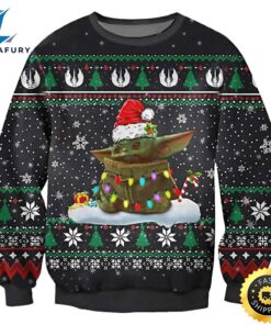 Christmas Star Wars Cute Baby Yoda Star Wars Xmas Gift Sweater