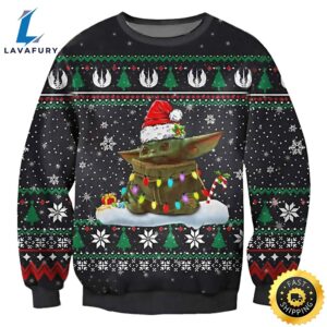 Christmas Star Wars Cute Baby Yoda Star Wars Xmas Gift Sweater