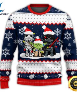 Christmas Star Wars Darth Vader Baby Yoda And Stormtrooper Merry Christmas Sweater