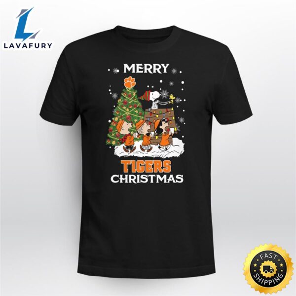 Clemson Tigers Snoopy Family Christmas Shirt
