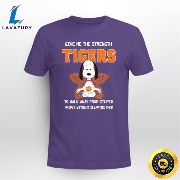 Clemson Tigers Snoopy Yoga Give Me The Strength Limited Edition