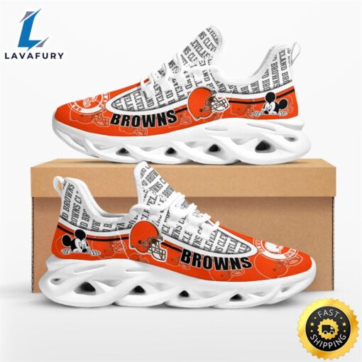 Cleveland Browns Mickey Mouse Max Soul Shoes