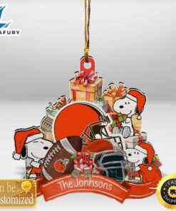 Cleveland Browns Snoopy Christmas Personalized…