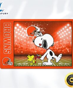 Cleveland Browns Snoopy Outside Doormat