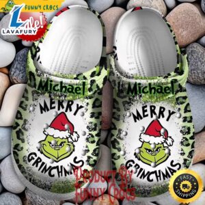 Custom Merry Grinchmas Christmas Crocs…