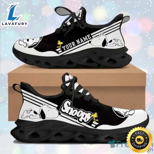 Custom Name Snoopy Max Soul Sneaker Running Shoes