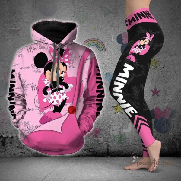 Customize Minnie 3D Hoodie Women’s Hoodie Set Mickey Yoga Pants Sweatpants Women
