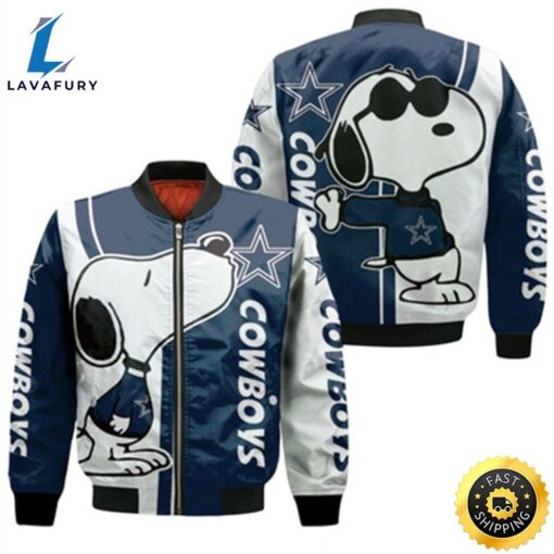 Dallas Cowboys Snoopy Lover 3D Printed Bomber Jacket Model