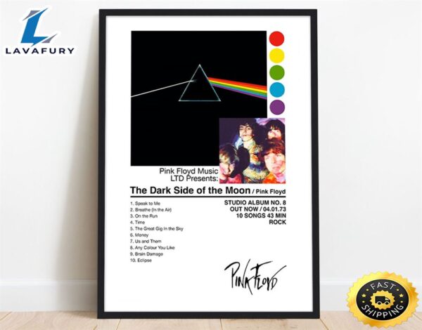 Dark Side Of The Moon Poster Pink Floyd Poster Canvas