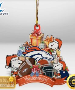 Denver Broncos Snoopy Christmas Personalized…