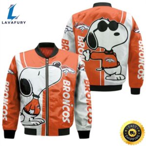 Denver Broncos Snoopy Lover 3D Printed Bomber Jacket Model