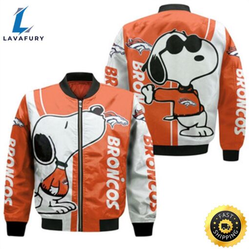 Denver Broncos Snoopy Lover 3D Printed Bomber Jacket Model